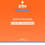 TORMENTA EL SALVADOR 2020: Reporte Situacional de sitios colectivos temporales a Nivel Nacional Ronda 3